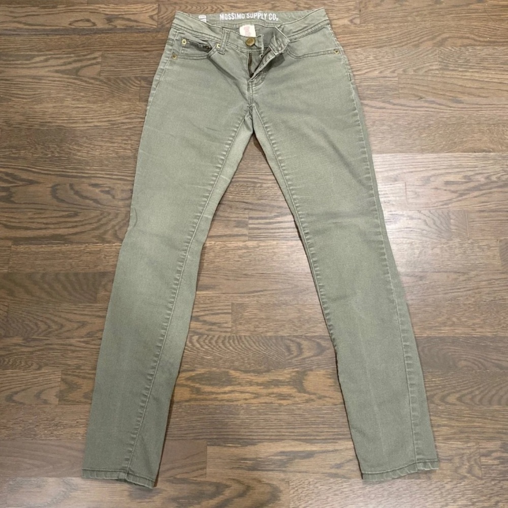 Mossimo Supply Co Olive Jeans Size 1